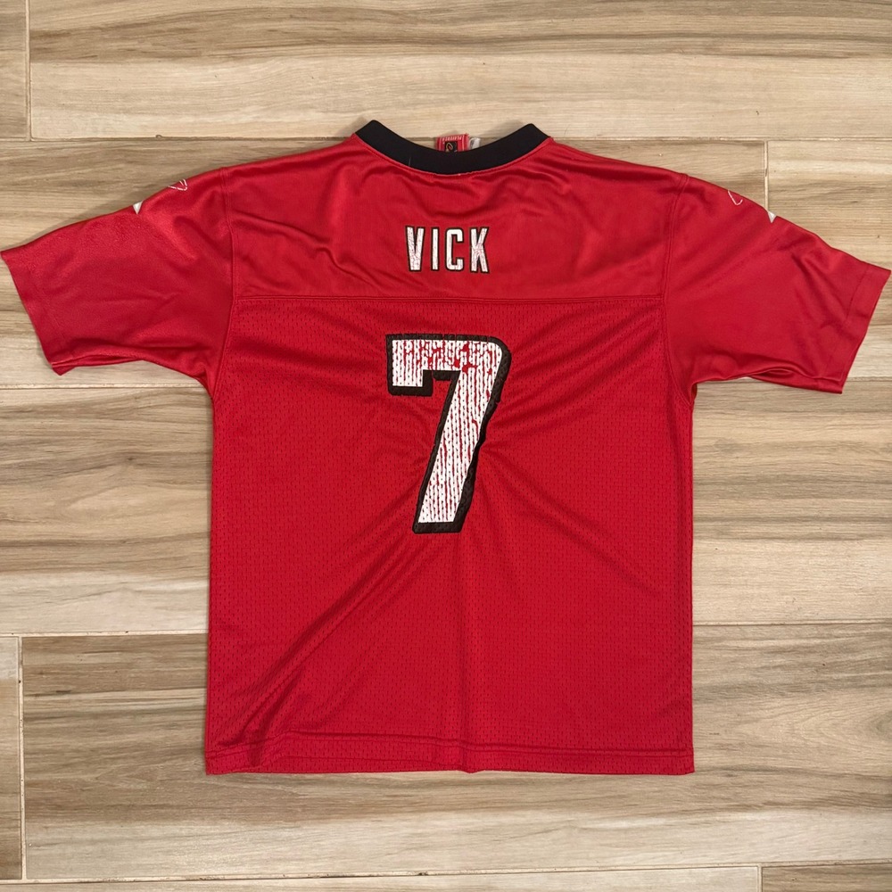 Reebok Michael Vick Atlanta Falcons NFL Jersey Red Youth Large 7 Football - Picture 3 of 9